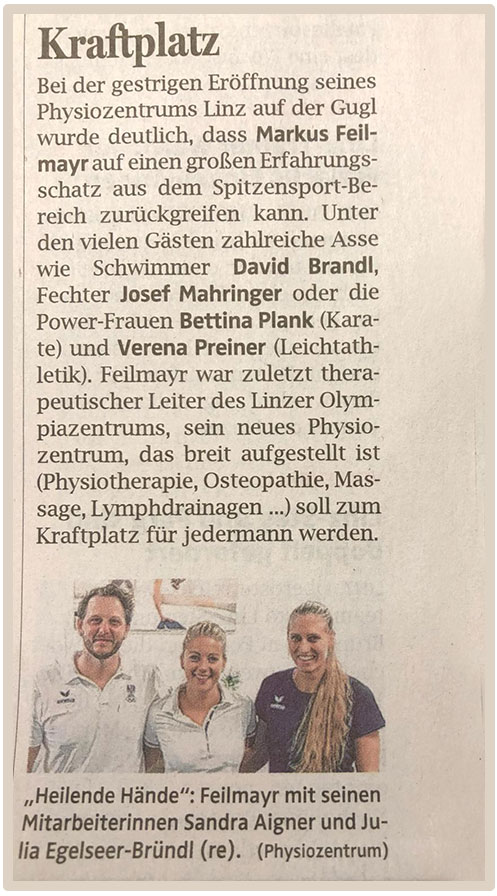 OOEN_Dez 2018 Eröffnung Physiozentrum